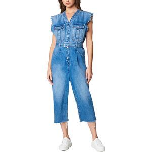 ✨BLANKNYC Sleeveless Denim Sz Medium Jumpsuit With Self Belt✨